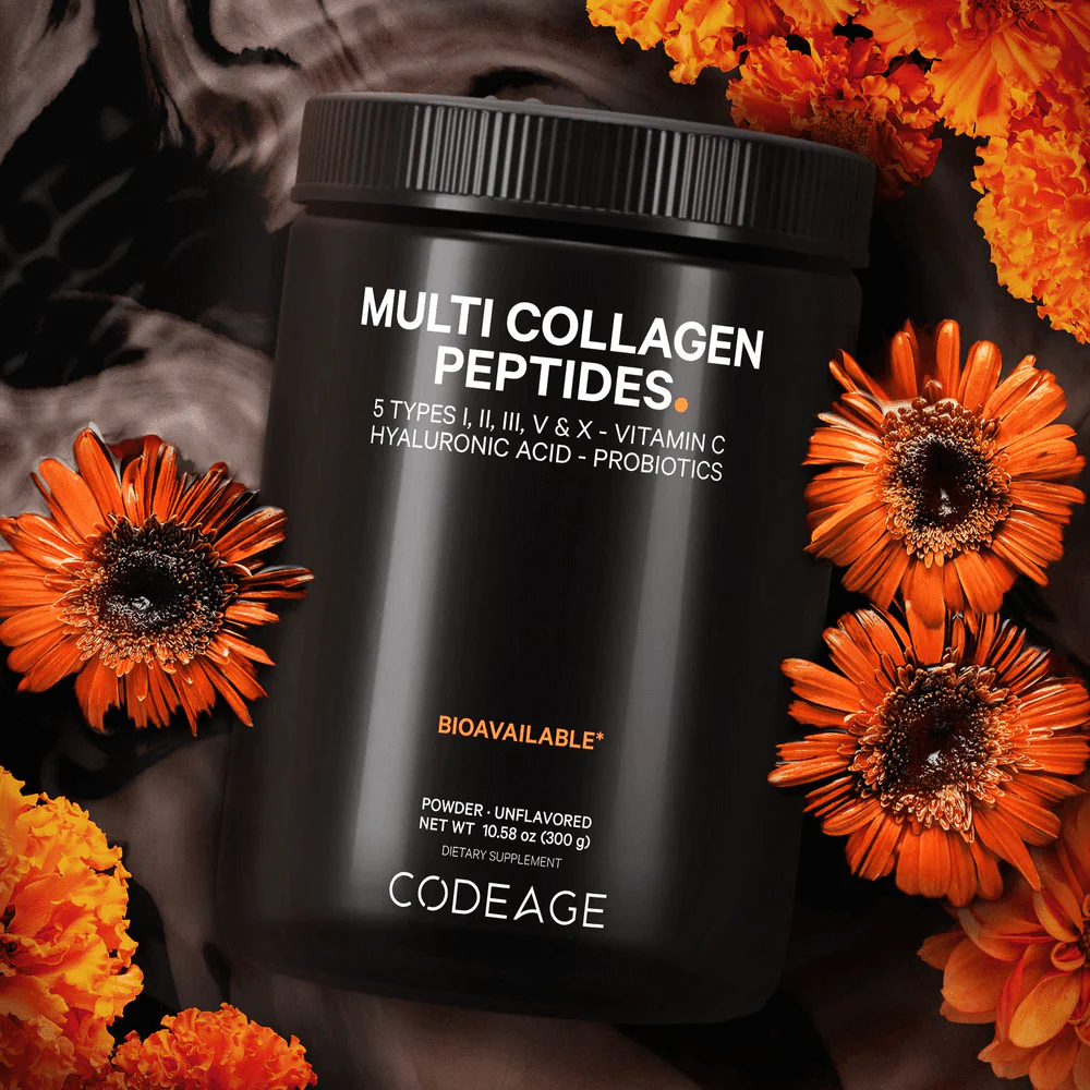 Codeage Hydrolyzed Multi Collagen Peptides Powder Supplement Black Edition
