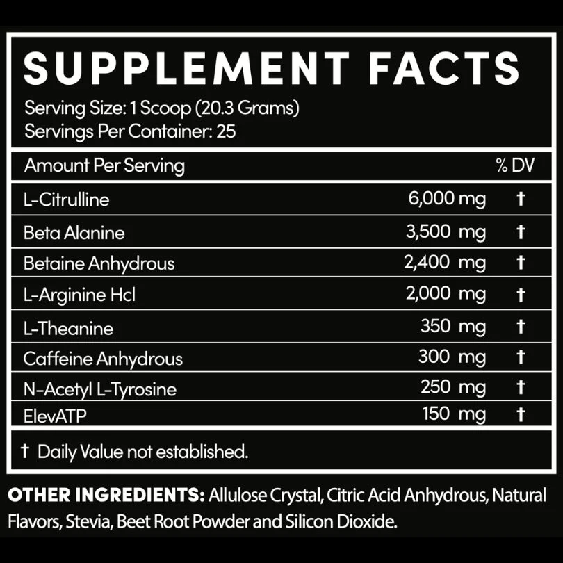 Thentic Stim Pre Workout