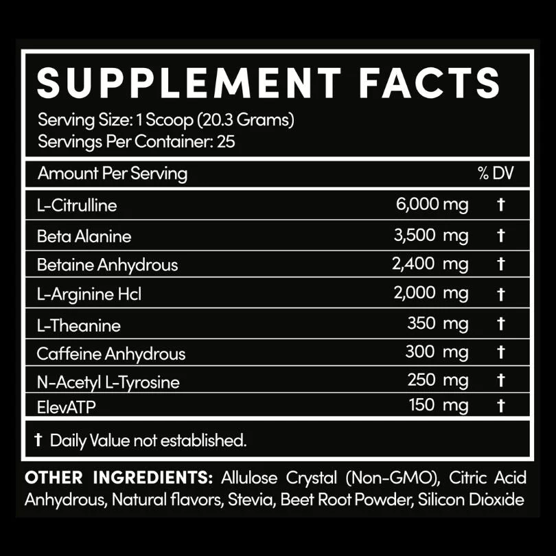 Thentic Stim Pre Workout