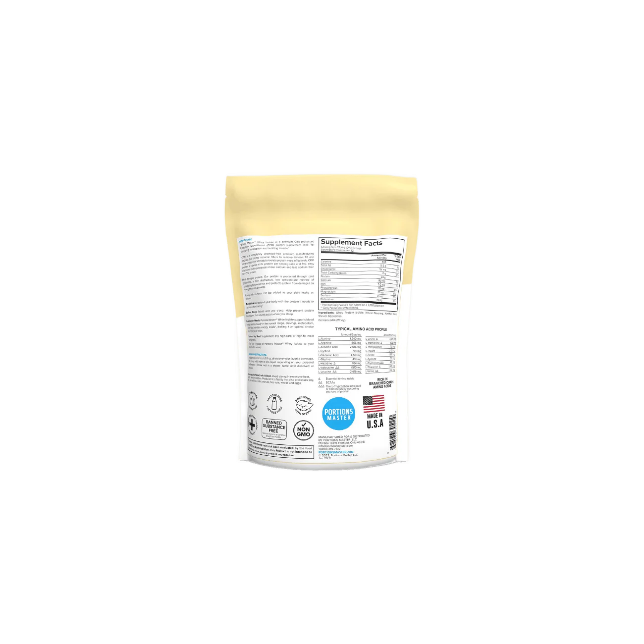 Portions Master Whey Isolate Protein