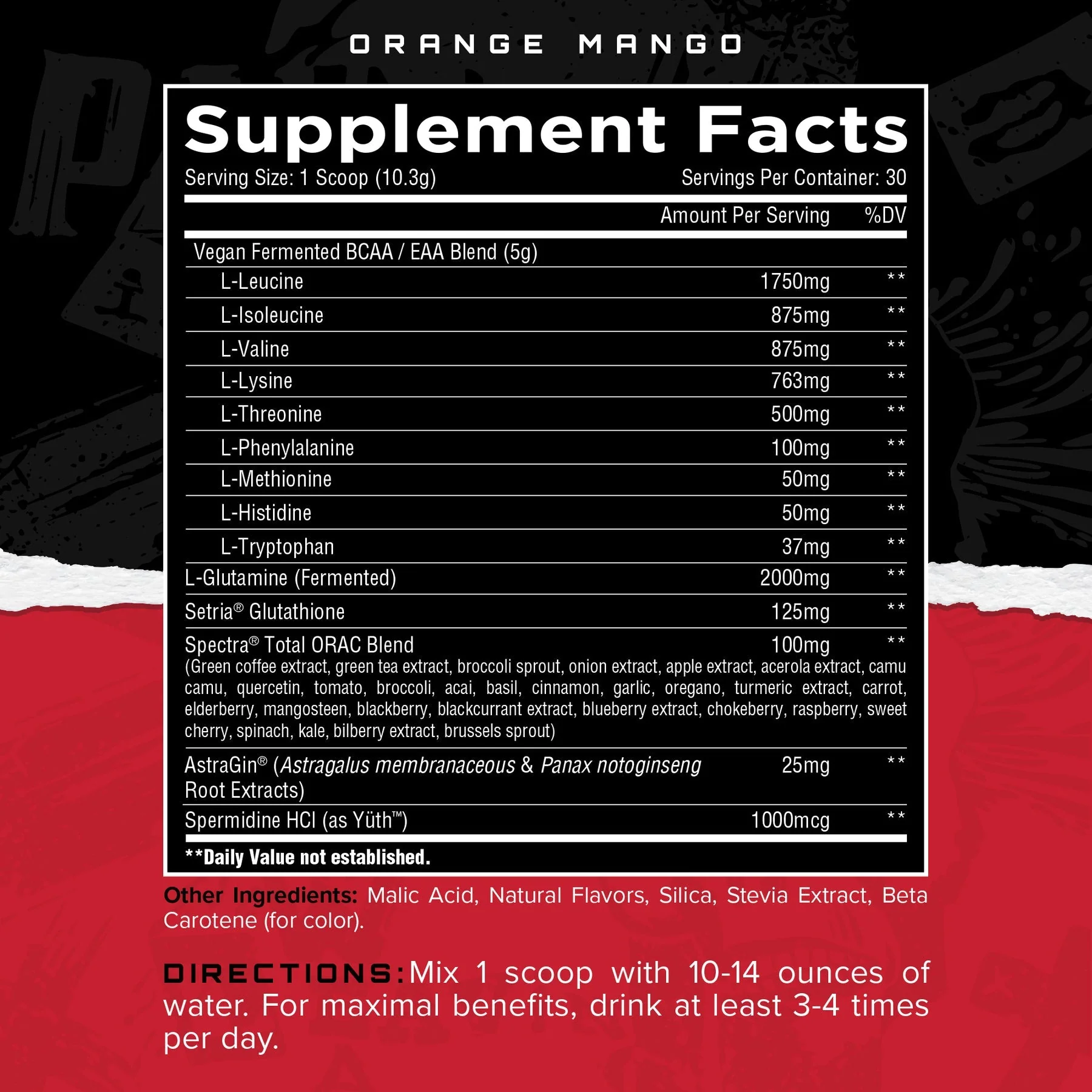 Unmatched Nutrition LONGEVITY EAA Orange Mango