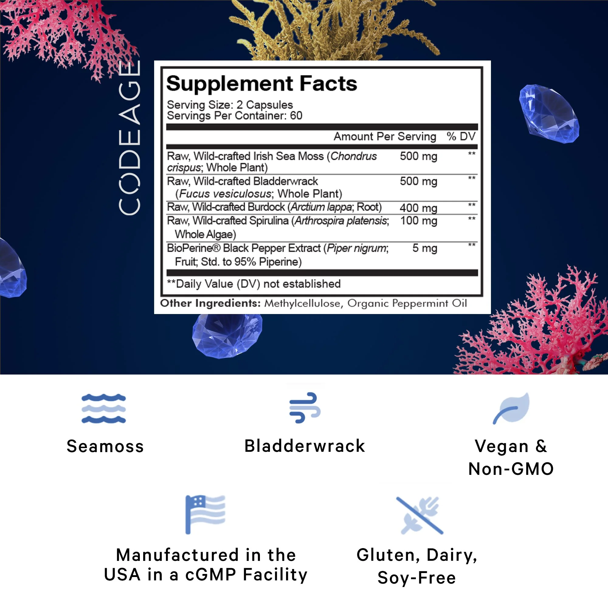 Codeage Wildcrafted Sea Moss Supplement