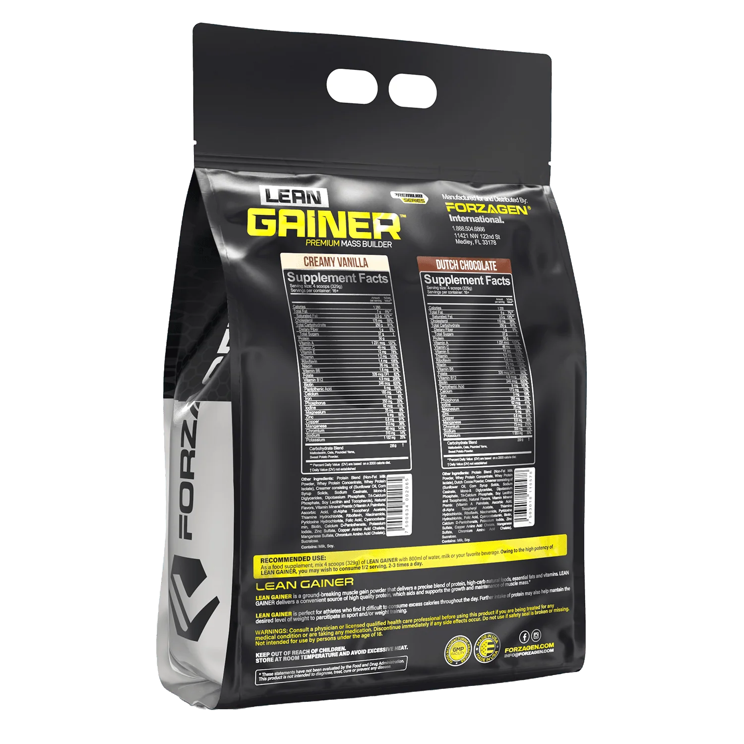 Forzagen Lean Gainer Premium Mass Builder