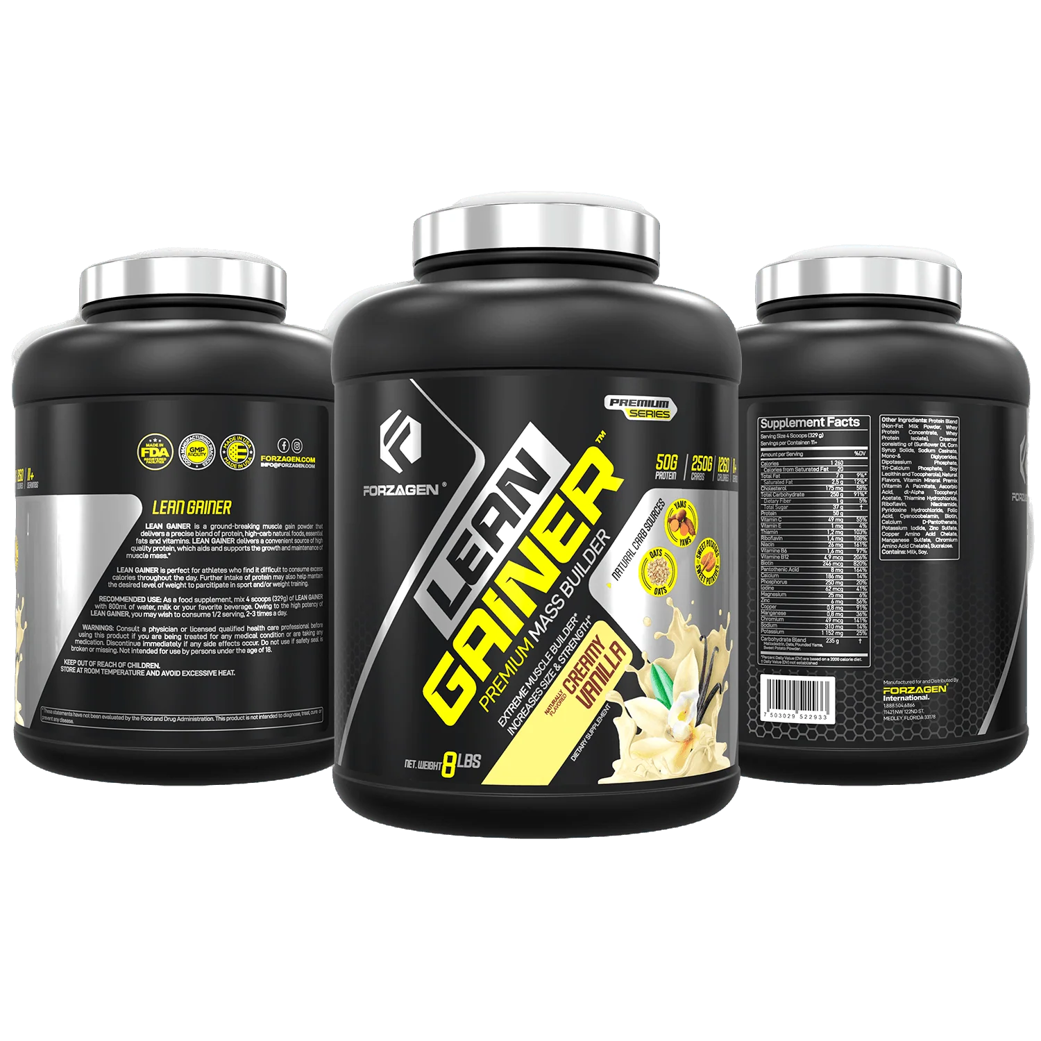 Forzagen Lean Gainer Premium Mass Builder