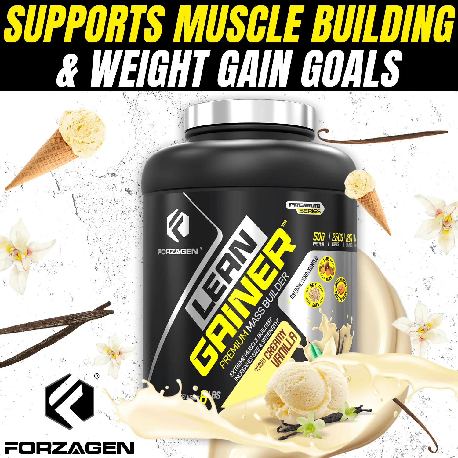 Forzagen Lean Gainer Premium Mass Builder