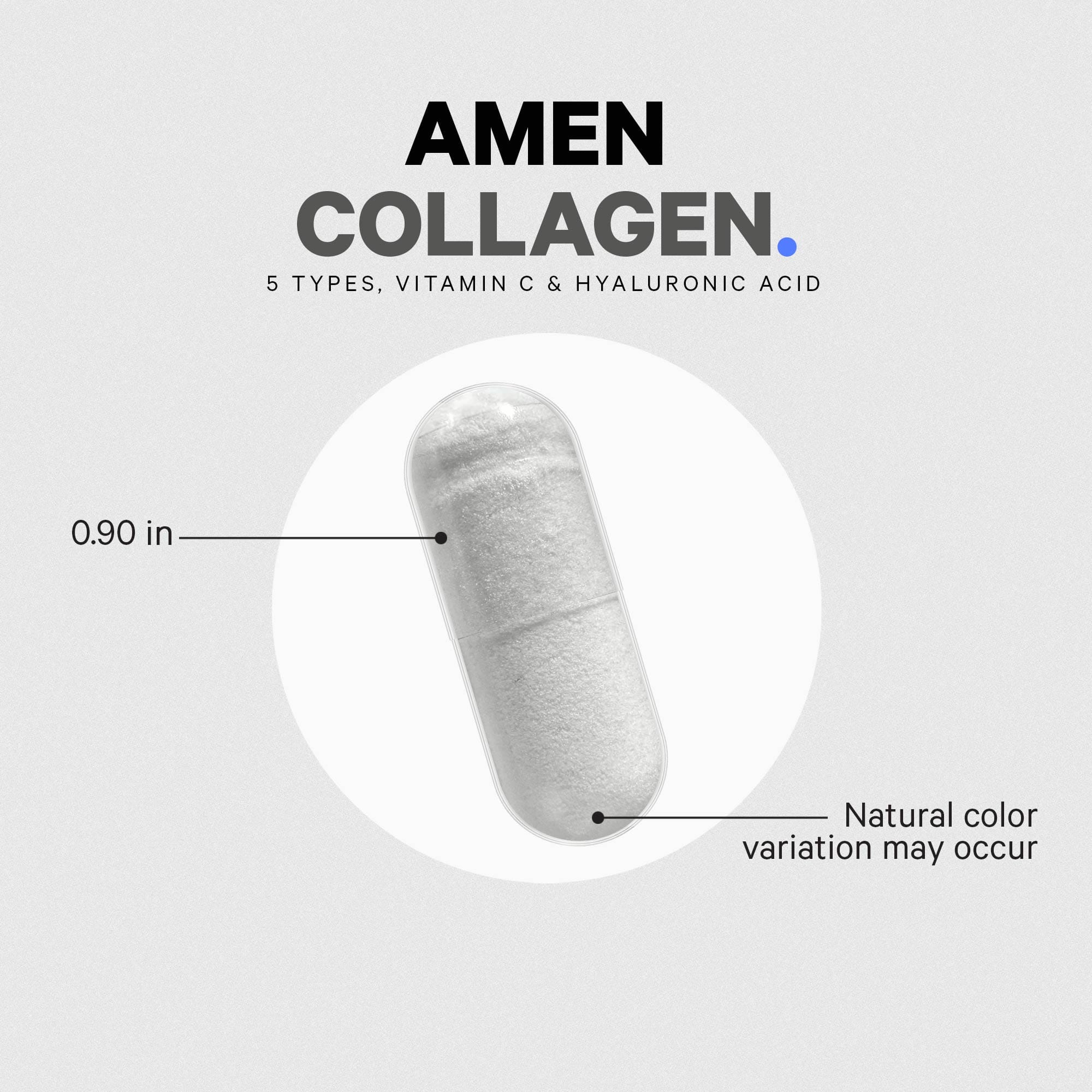 Codeage Amen Grass-Fed Hydrolyzed Collagen Peptides Capsules