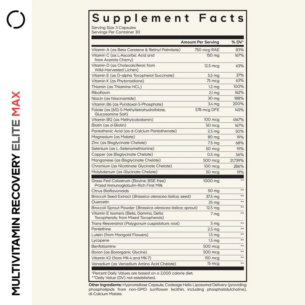 Codeage Multivitamin Recovery Elite Max