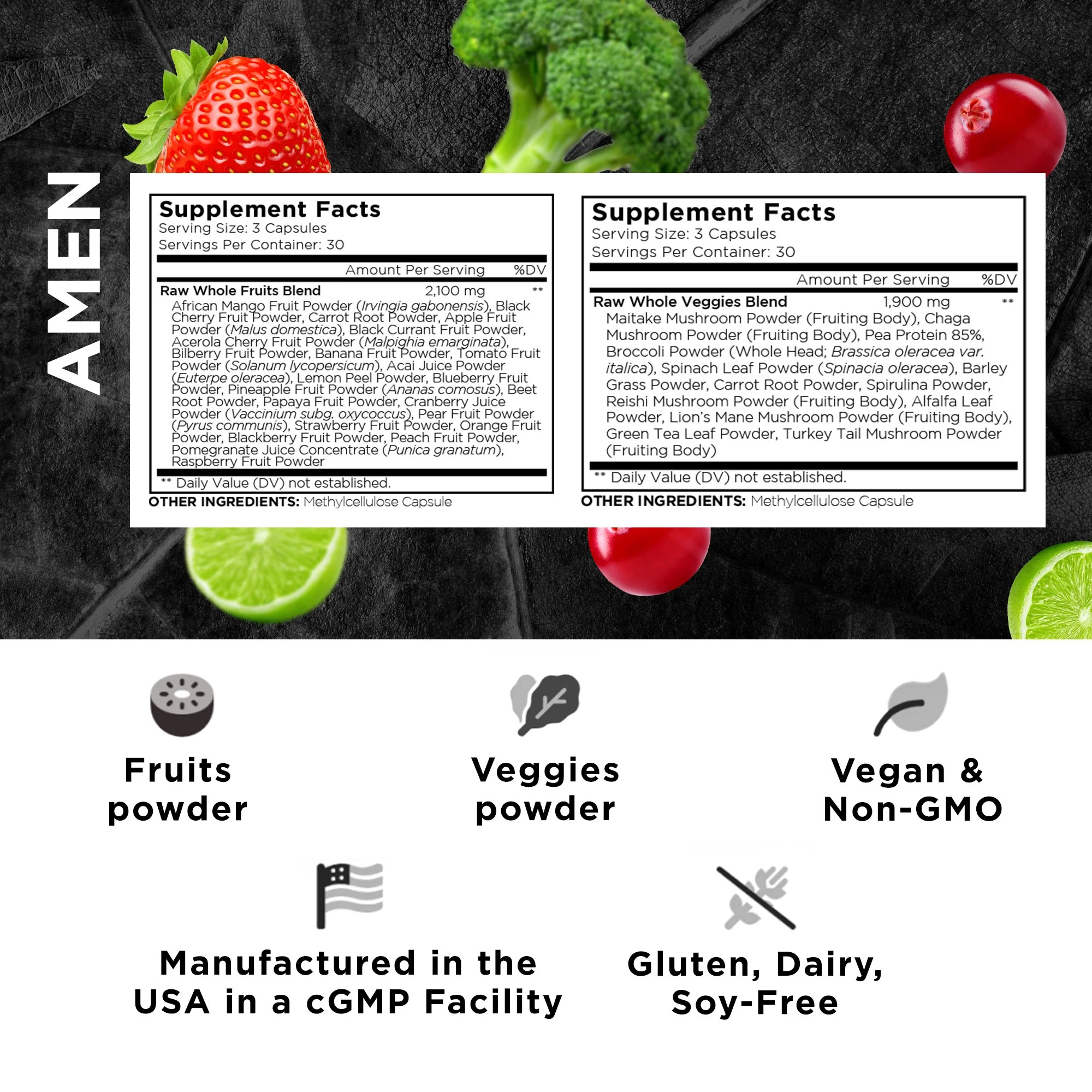 Codeage Amen Fruits + Veggies Bundle