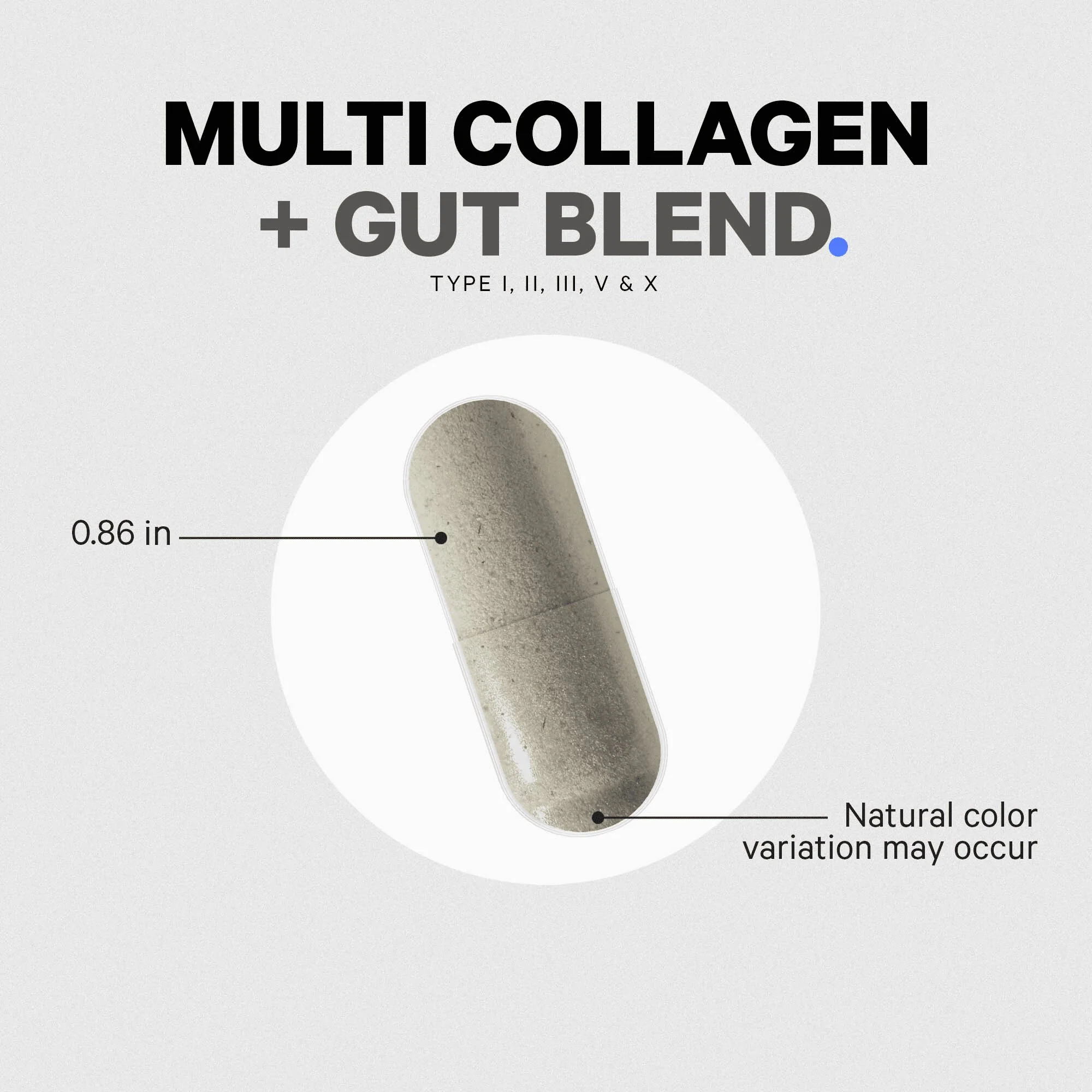Codeage Multi Collagen Capsules + Gut Health Blend
