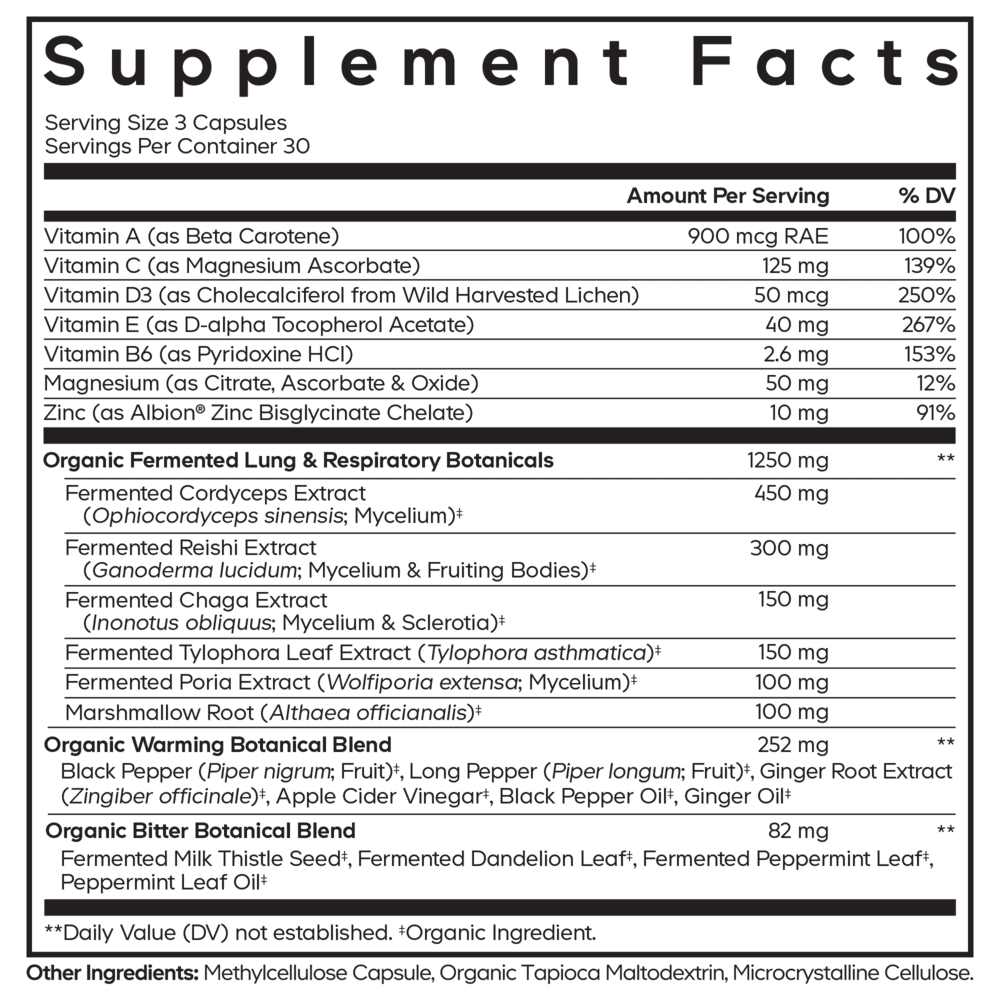 Codeage Lungs Vitamins