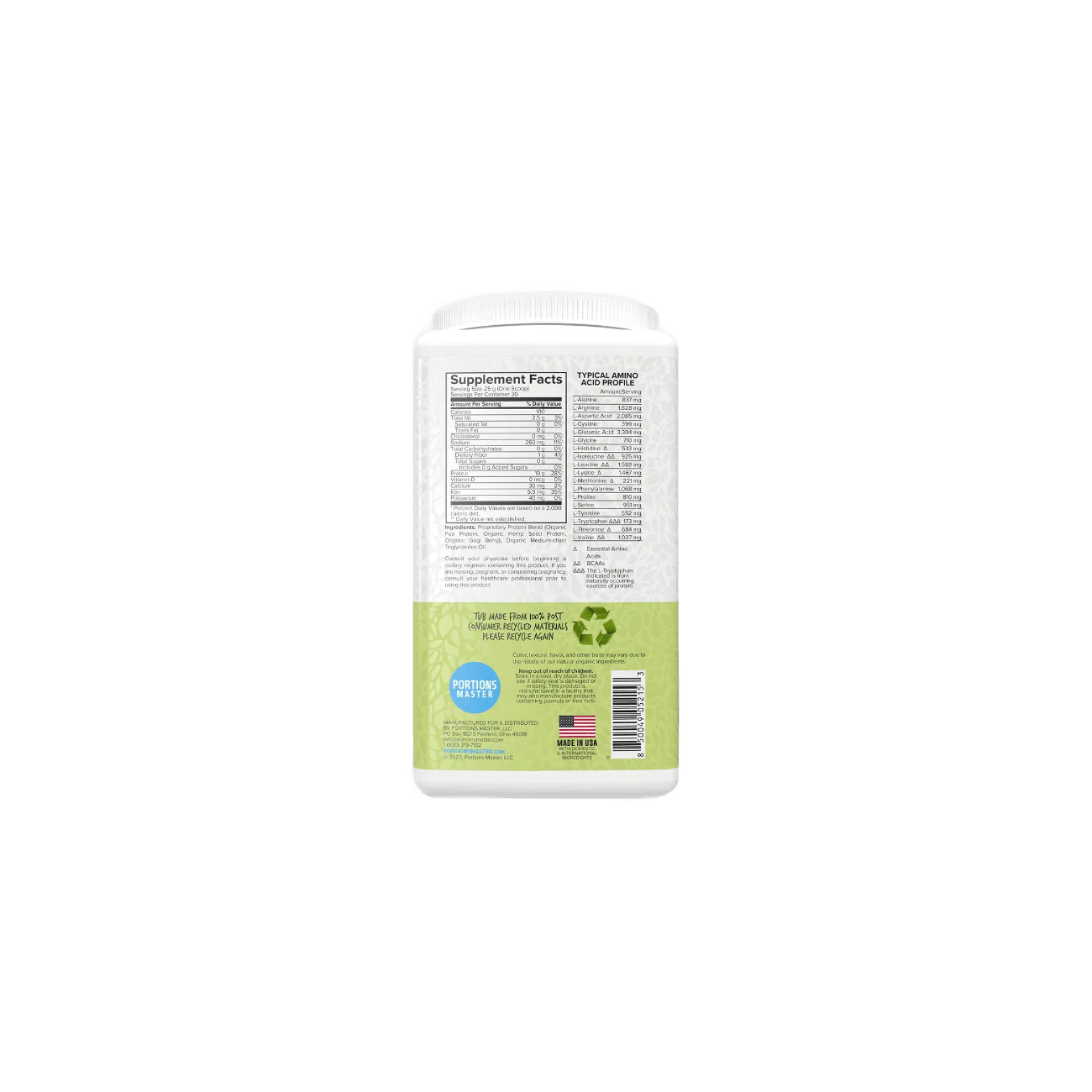 Portions Master Vegan Protein Blend