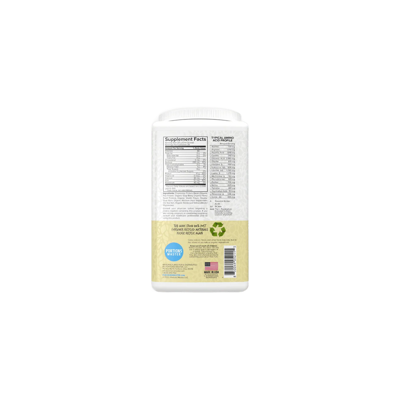 Portions Master Vegan Protein Blend