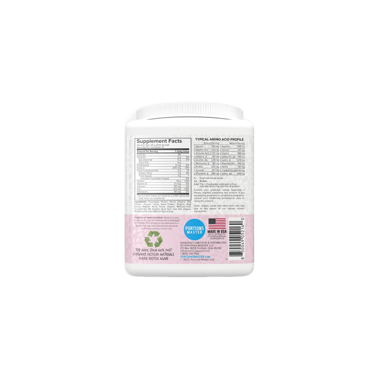 Portions Master Vegan Protein Blend