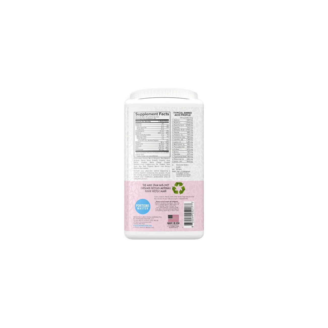 Portions Master Vegan Protein Blend