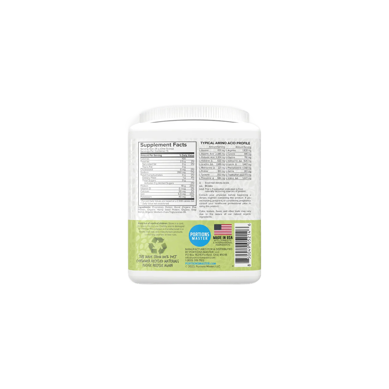 Portions Master Vegan Protein Blend