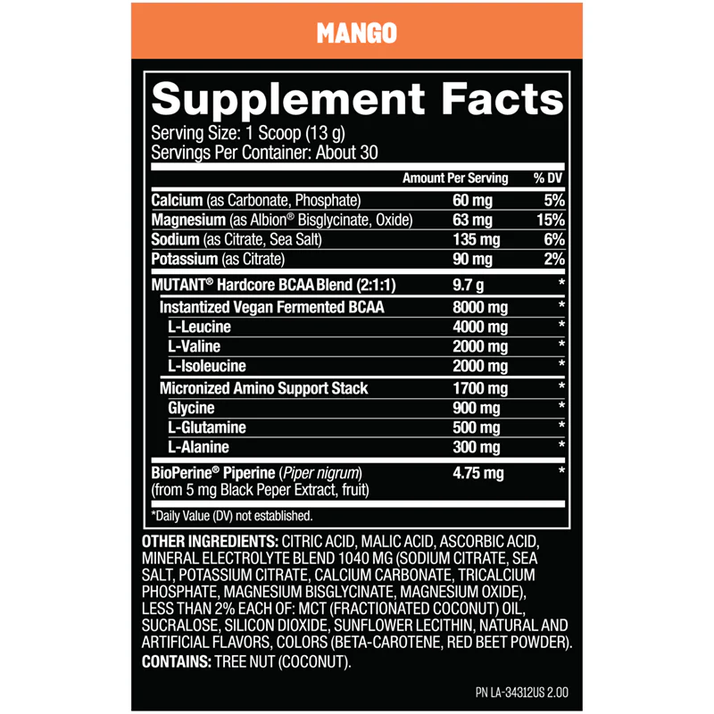 Mutant HARDCORE BCAA