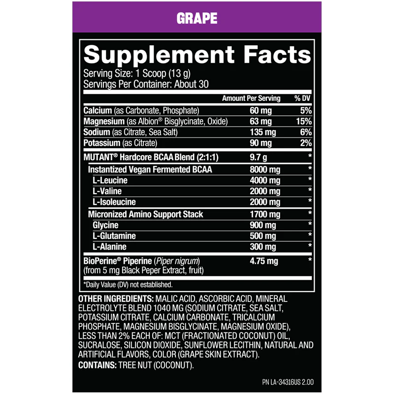 Mutant HARDCORE BCAA