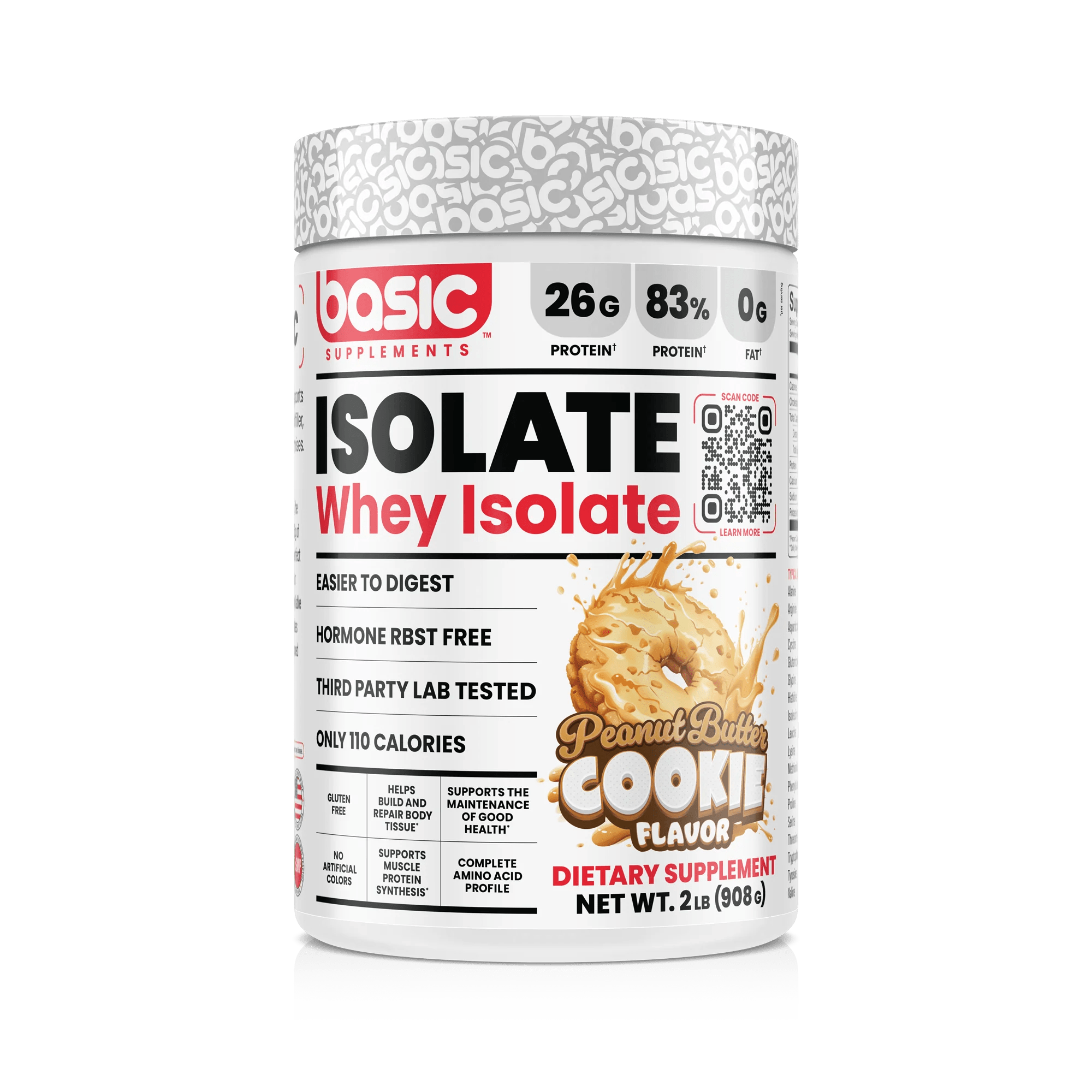 1358-basic-supplements-basic-isolate-2lb-peanut-butter-cookie-1.png Basic Supplements Basic Isolate 2lb, Peanut Butter Cookie