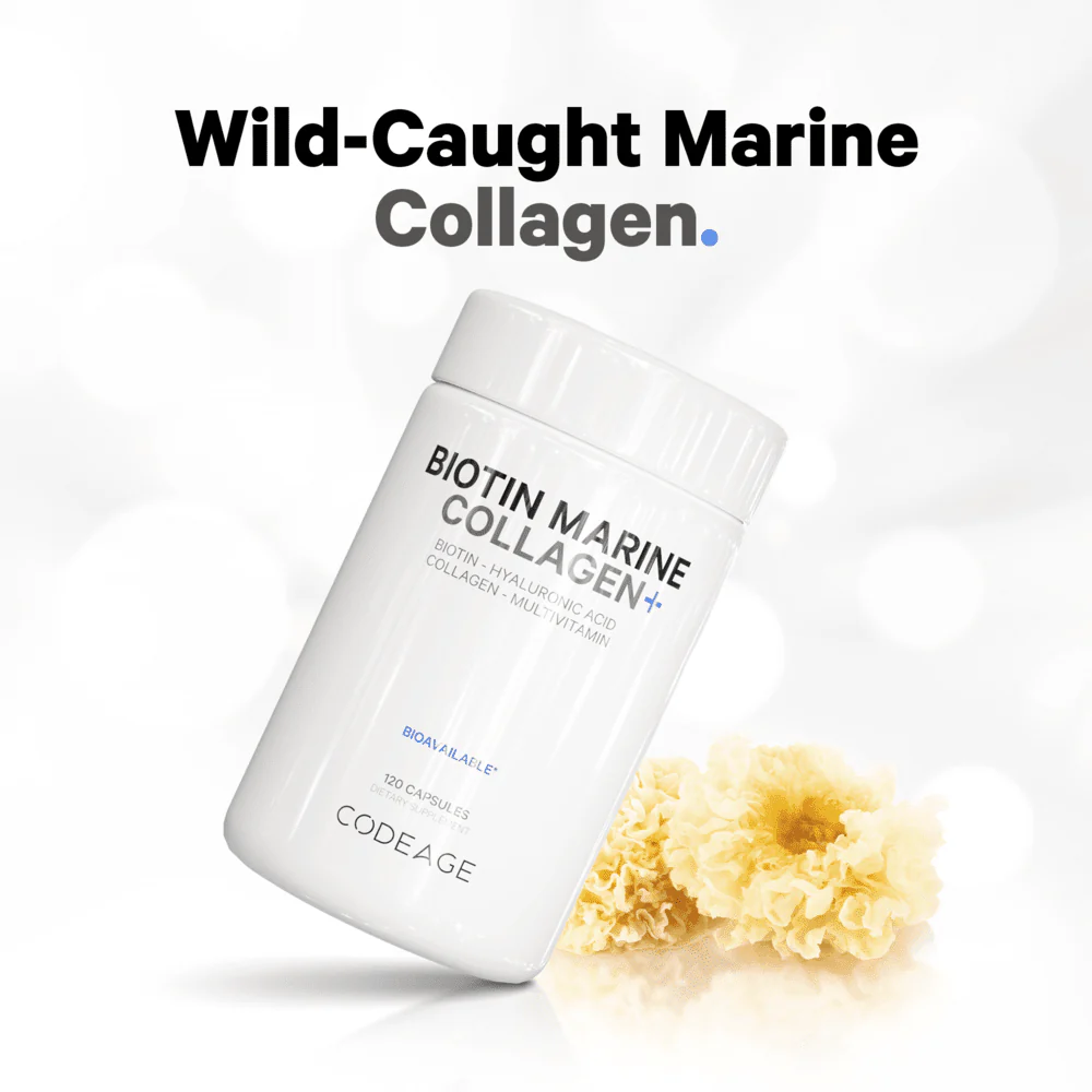 Codeage Biotin Marine Collagen Capsules