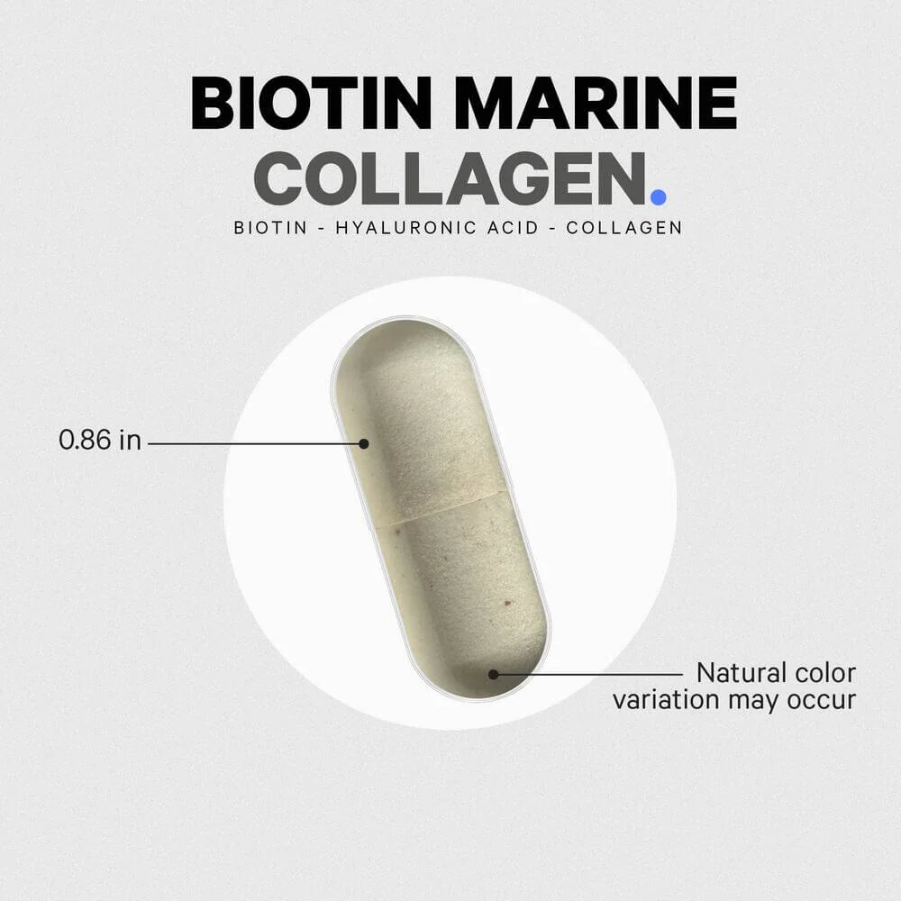 Codeage Biotin Marine Collagen Capsules