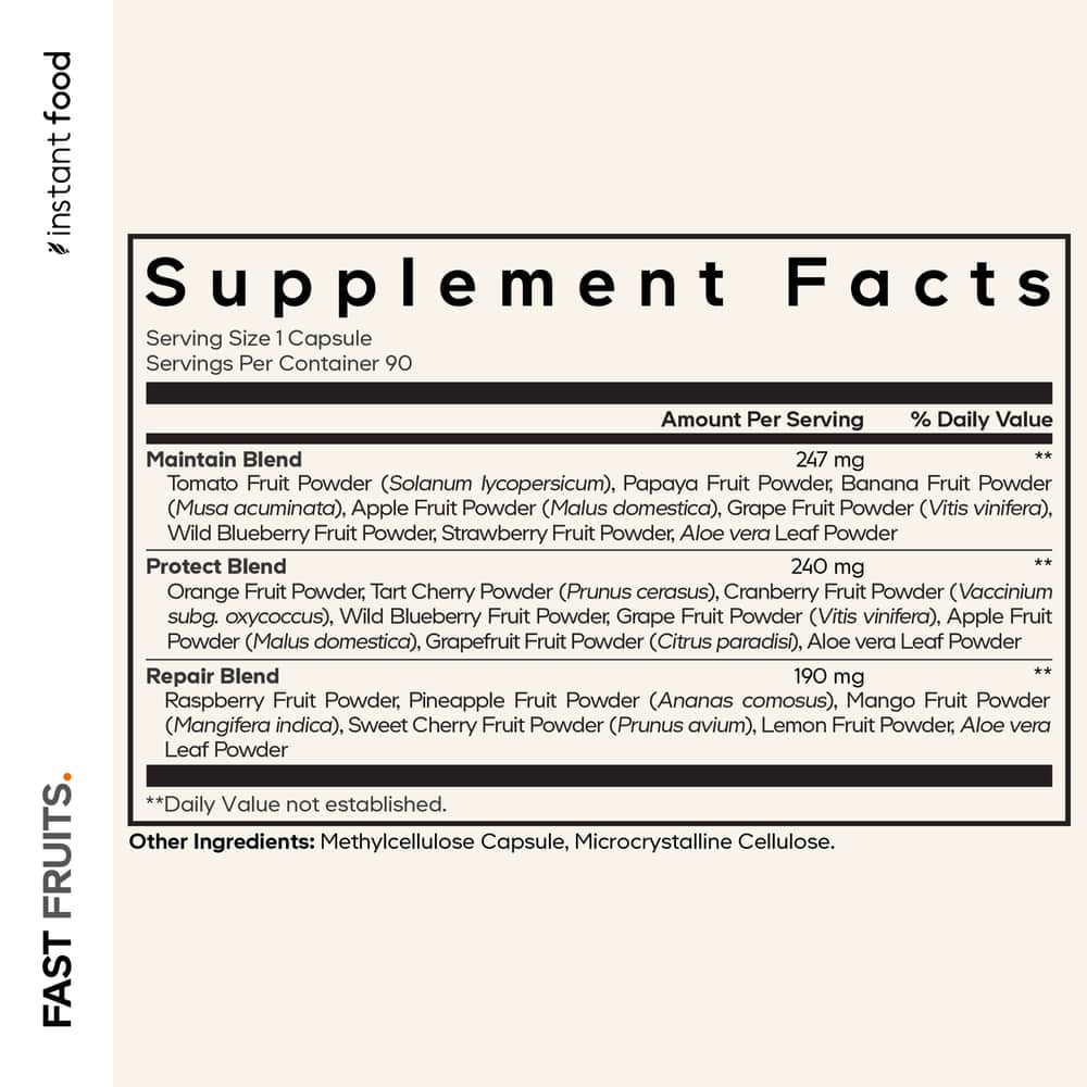 Codeage Instantfood Fast Fruits Daily Fruit Blend Supplement