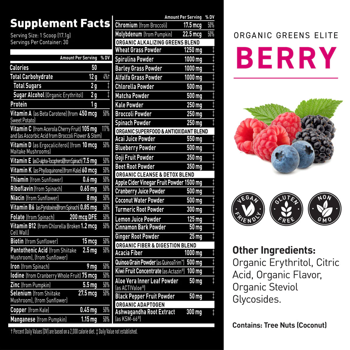 KAGED Elite Organic Greens