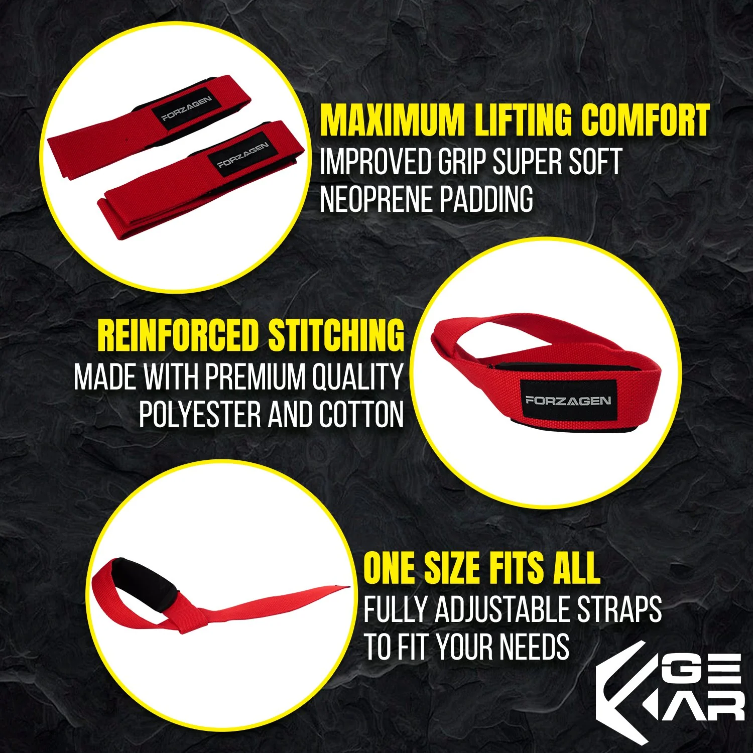 Forzagen Lifting 18" Lifting Straps