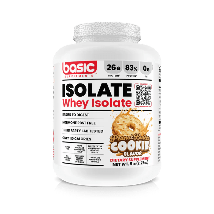 1414-basic-supplements-basic-isolate-5lb-peanut-butter-cookie-1.png Basic Supplements Basic Isolate 5lb, Peanut Butter Cookie