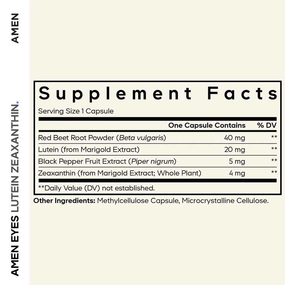Codeage Amen Eyes Lutein Zeaxanthin Macular Health Vitamins