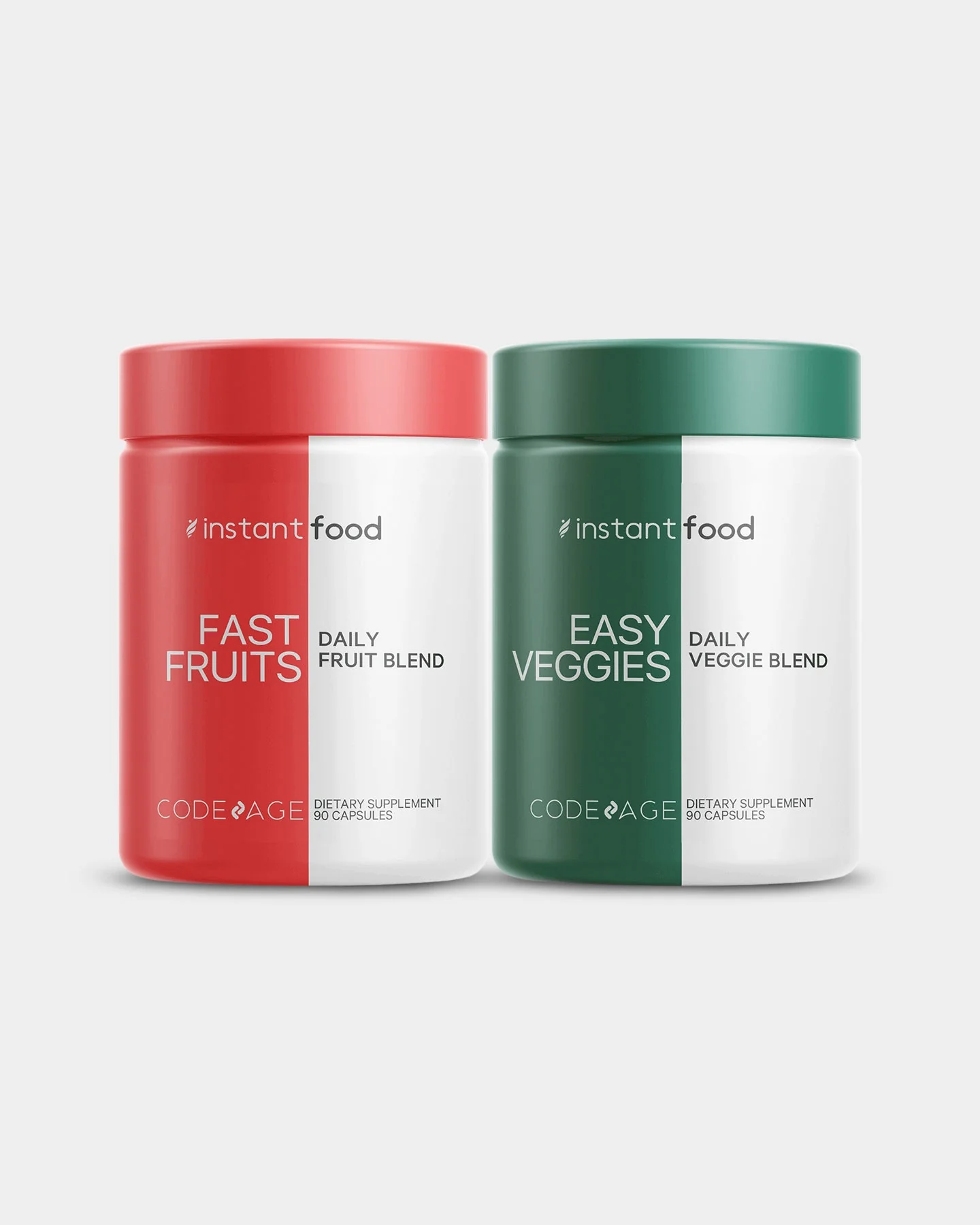 Codeage Instantfood Easy Veggies + Fast Fruits Bundle