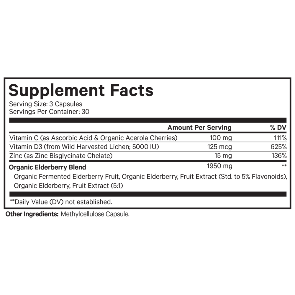 Codeage Organic Black Elderberry Blend
