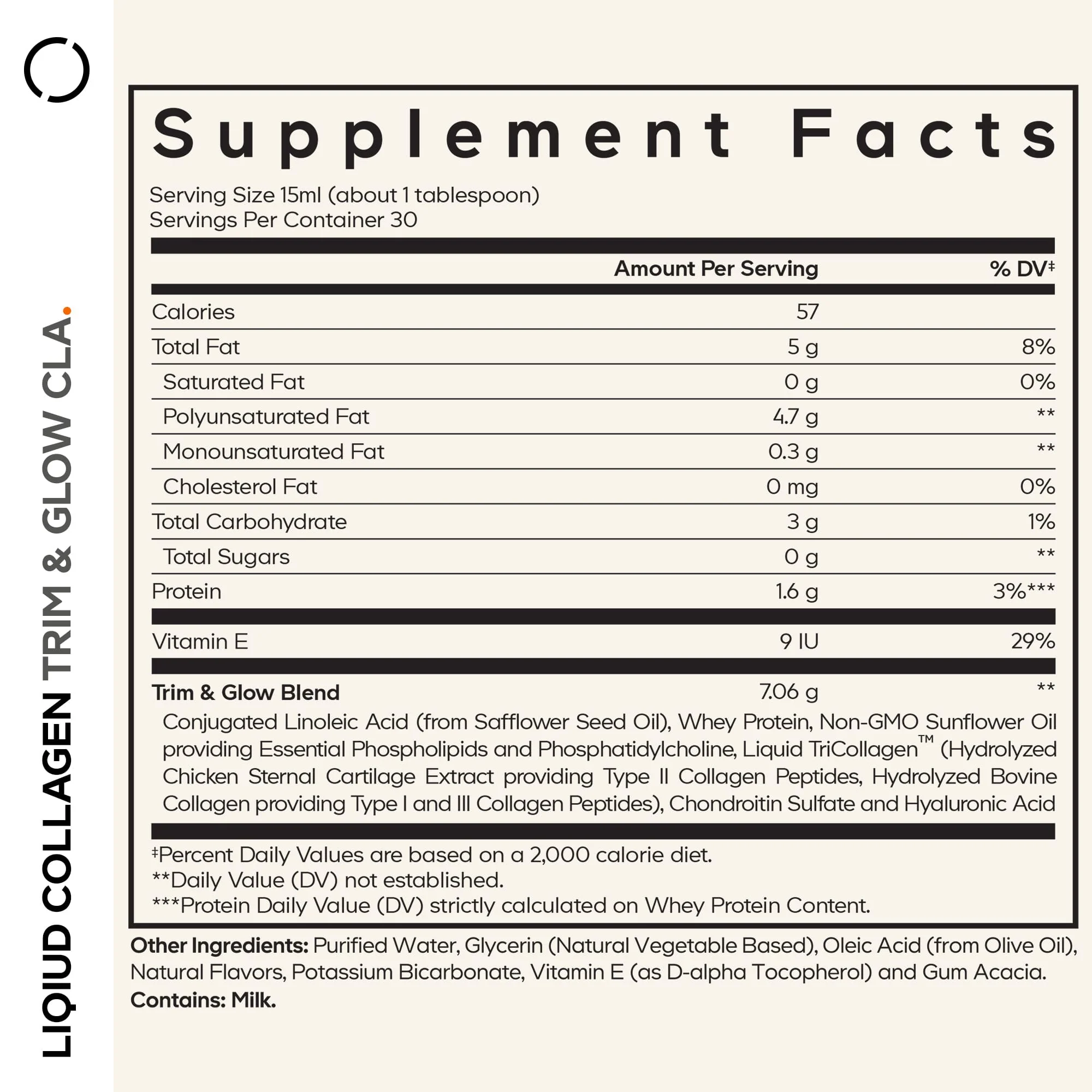 Codeage Liquid Collagen Trim & Glow Supplement