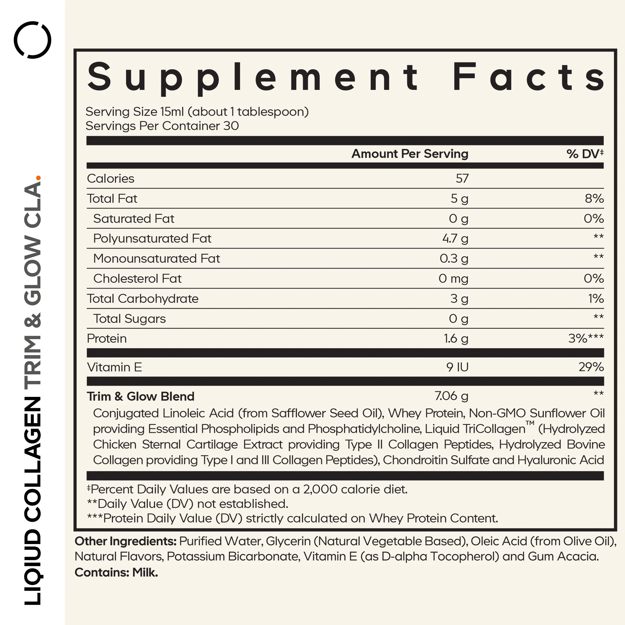 Codeage Liquid Collagen Trim & Glow Supplement