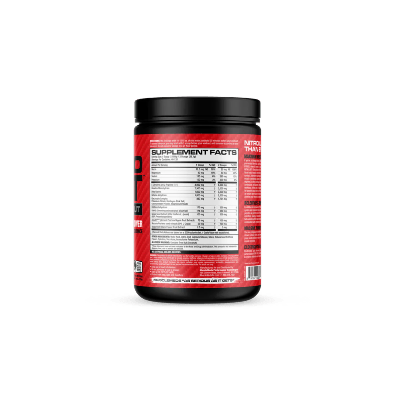 MuscleMeds Nitro Lift Pre Workout