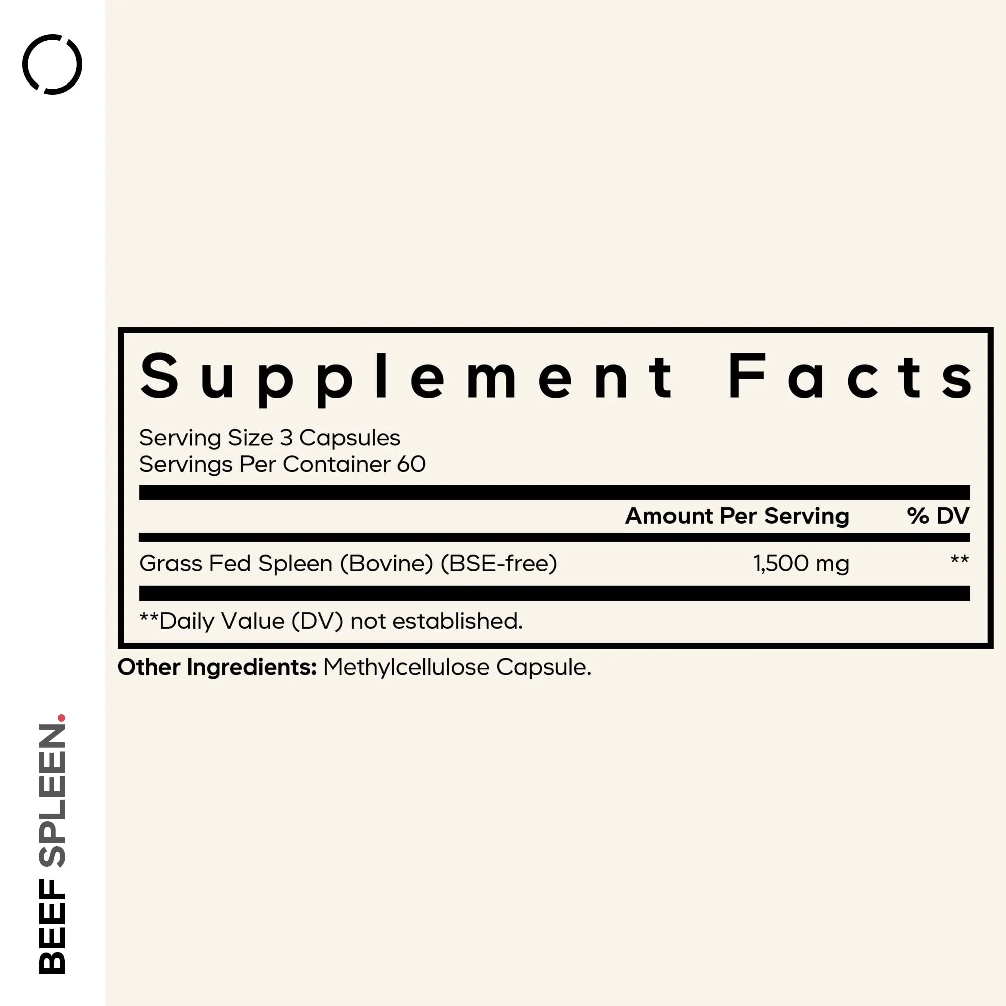 Codeage Grass-Fed Beef Spleen Glandular Supplement