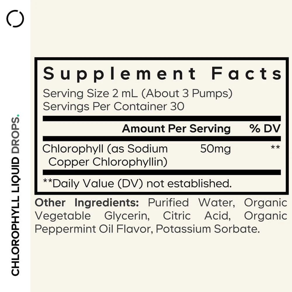 Codeage Vegan Chlorophyll Liquid Drops Supplement