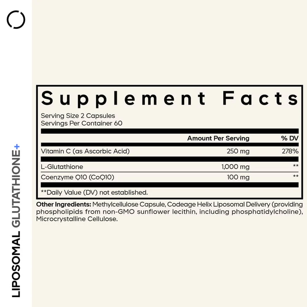 Codeage Liposomal Glutathione+ 1000 mg