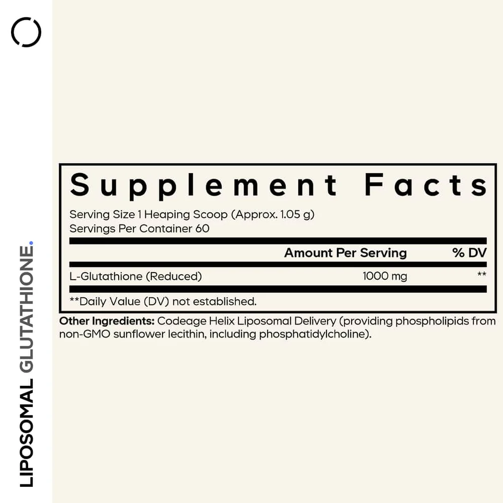 Codeage Liposomal Glutathione Powder 1000 mg
