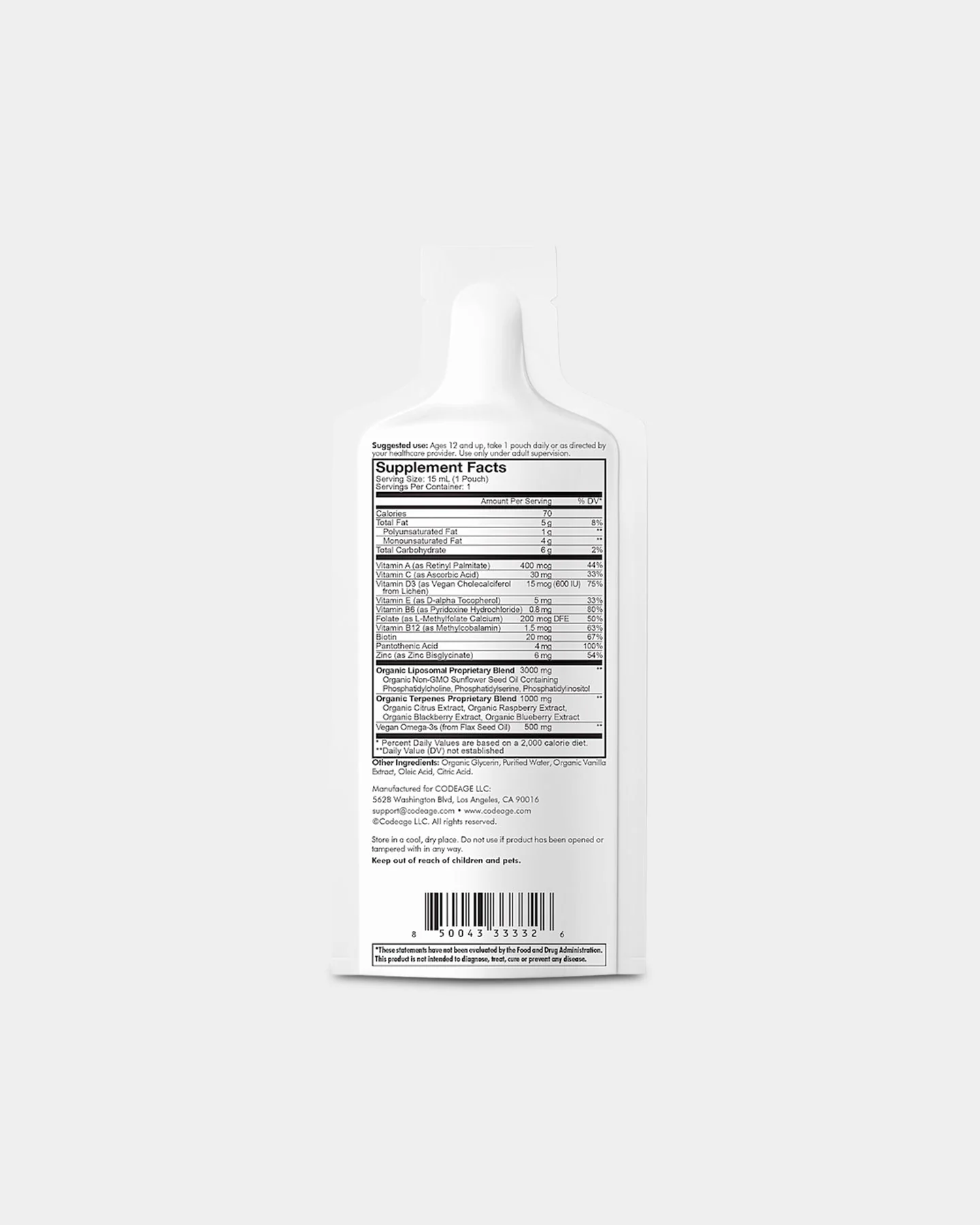 Codeage Teen Daily Vitamins