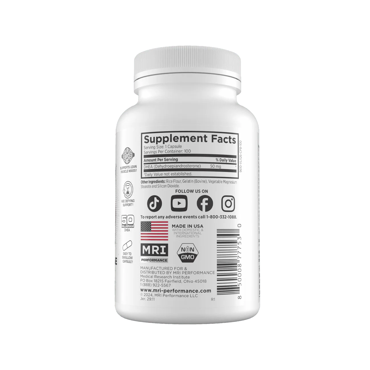 MRI Performance DHEA