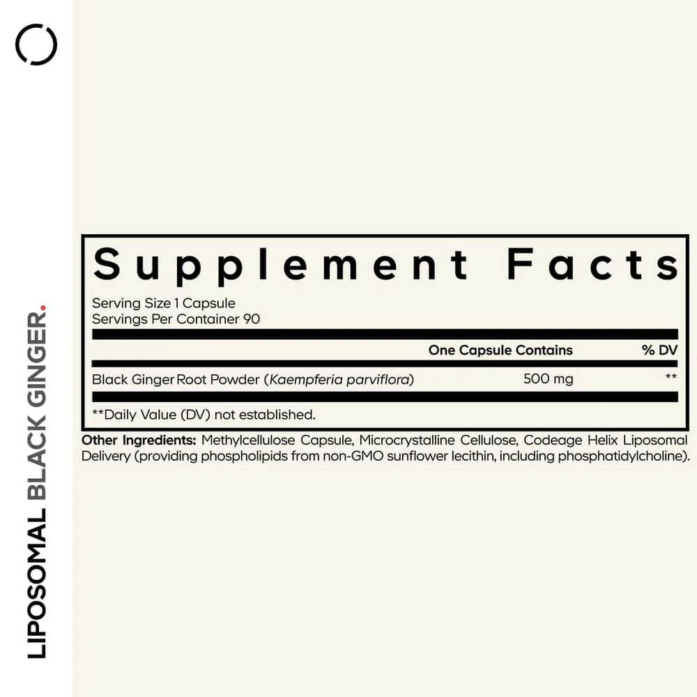 Codeage Liposomal Black Ginger
