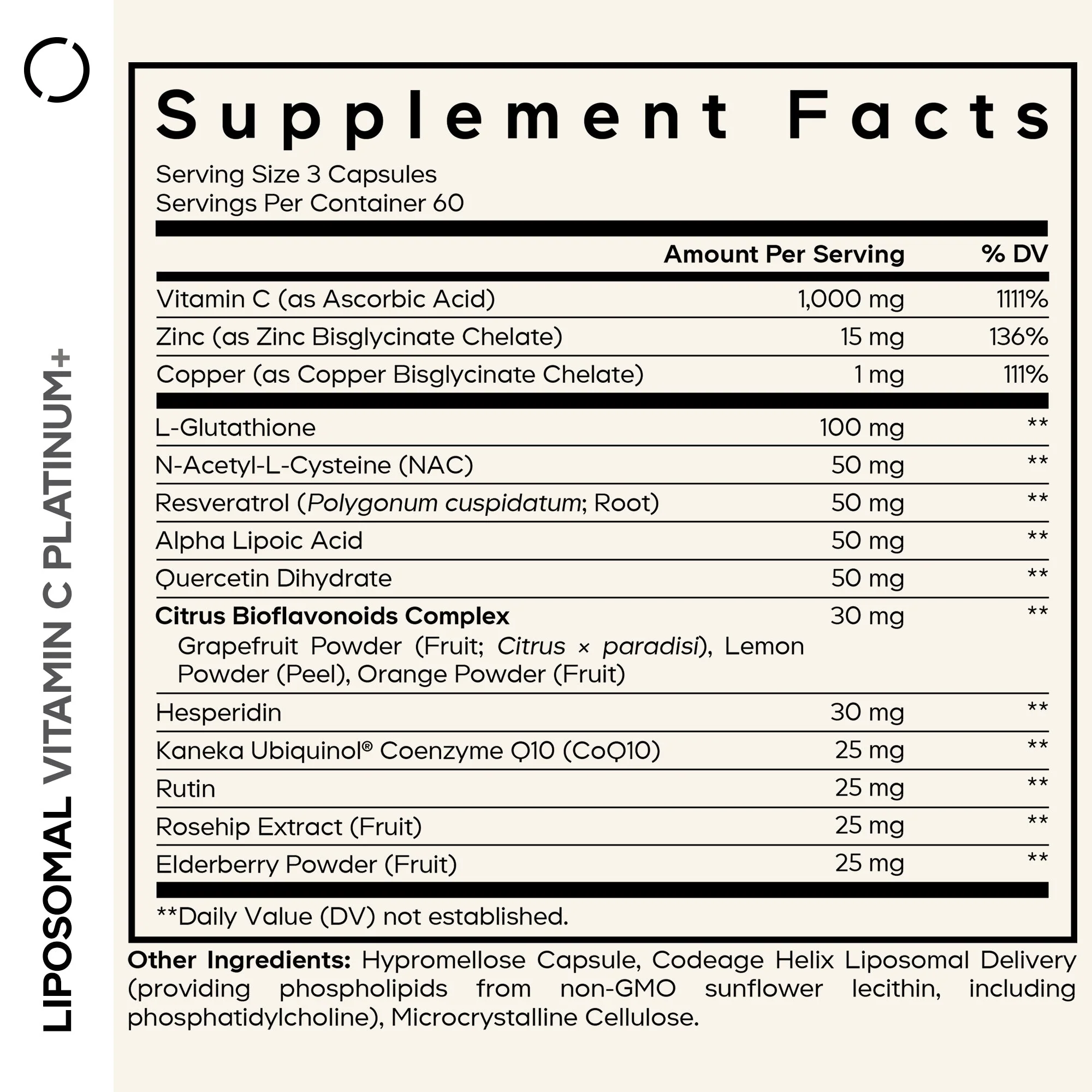 Codeage Liposomal Vitamin C+ Platinum