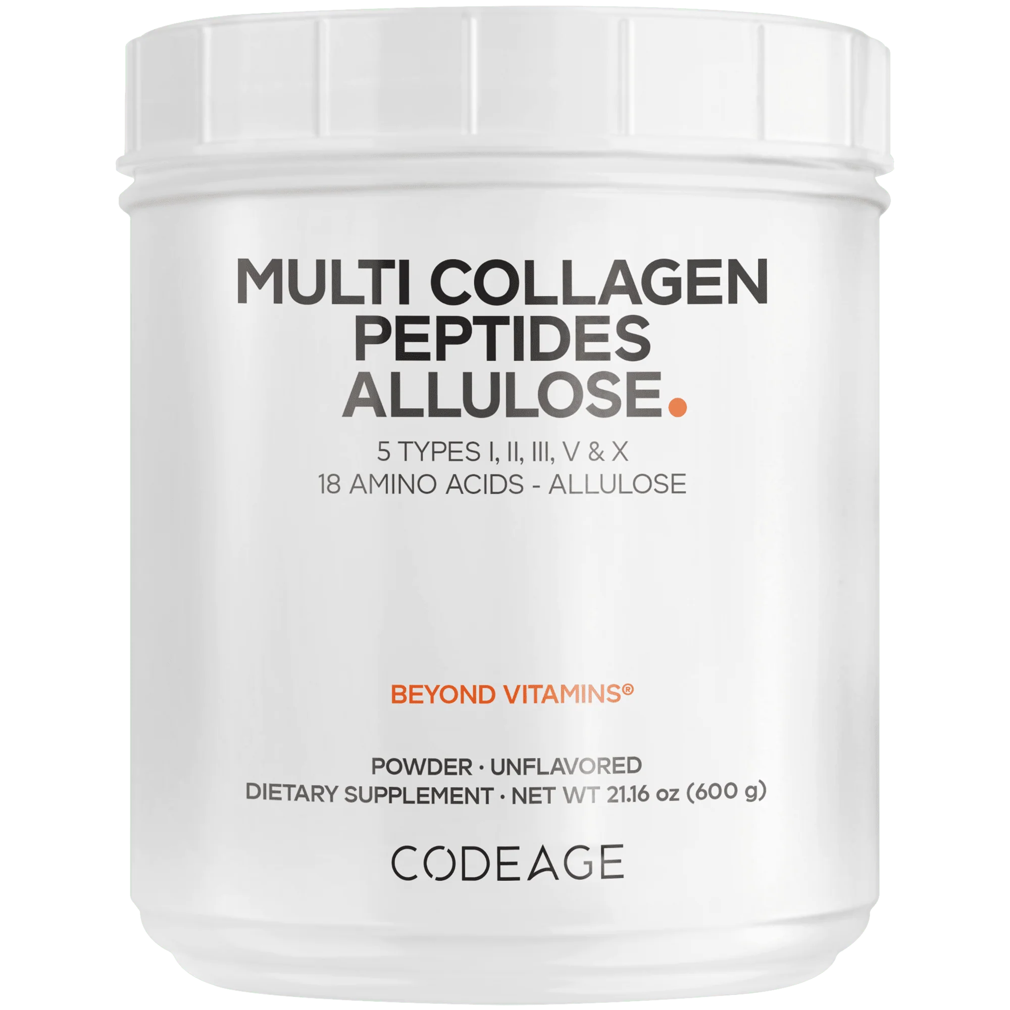Codeage Multi Collagen Peptides Allulose Powder