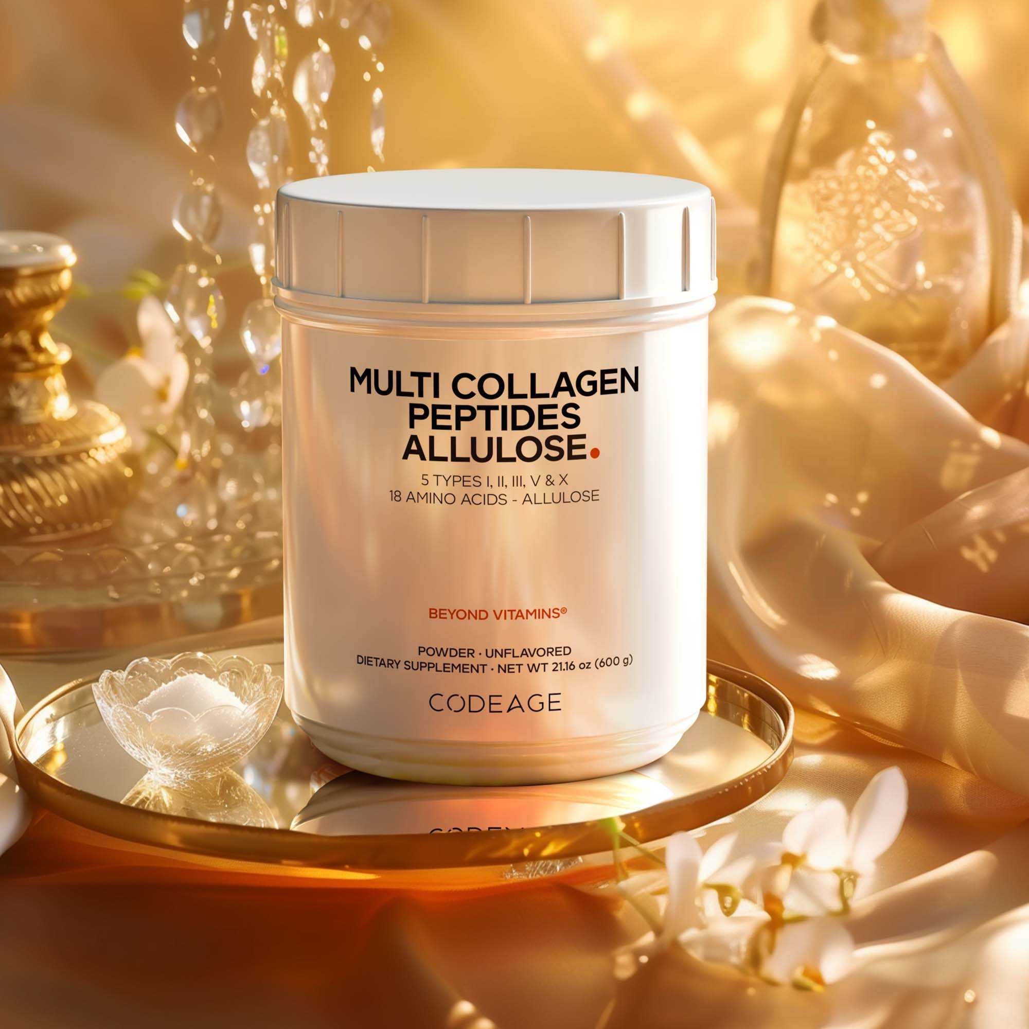 Codeage Multi Collagen Peptides Allulose Powder