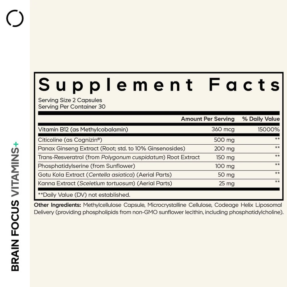 Codeage Brain Focus Vitamins+
