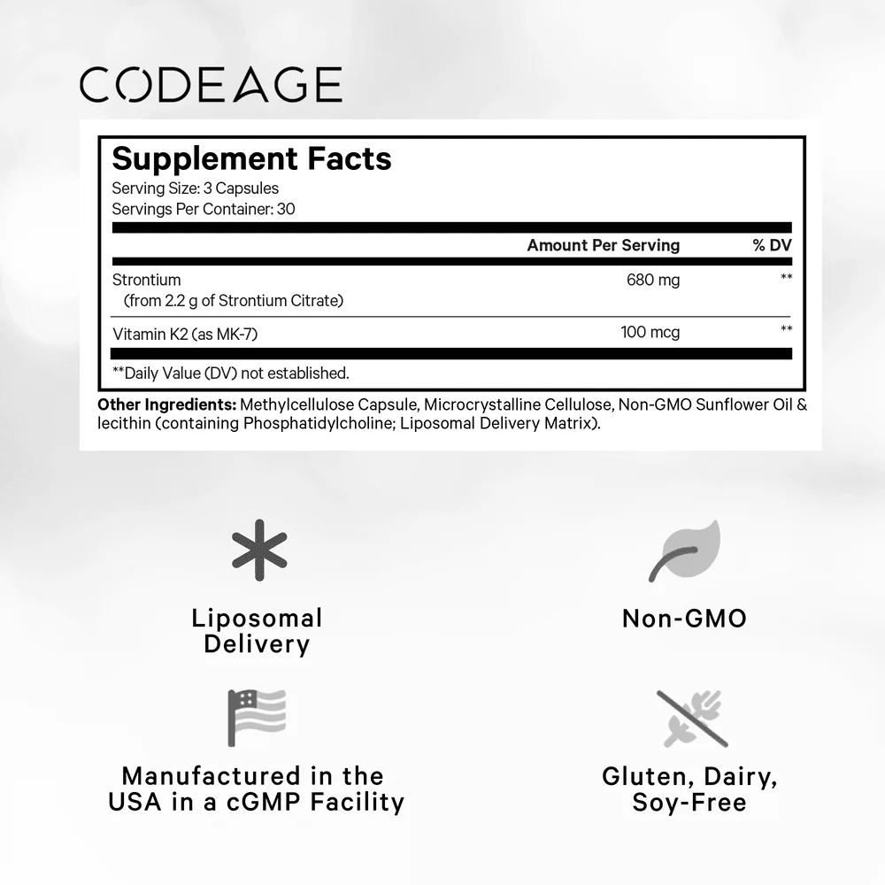 Codeage Liposomal Strontium