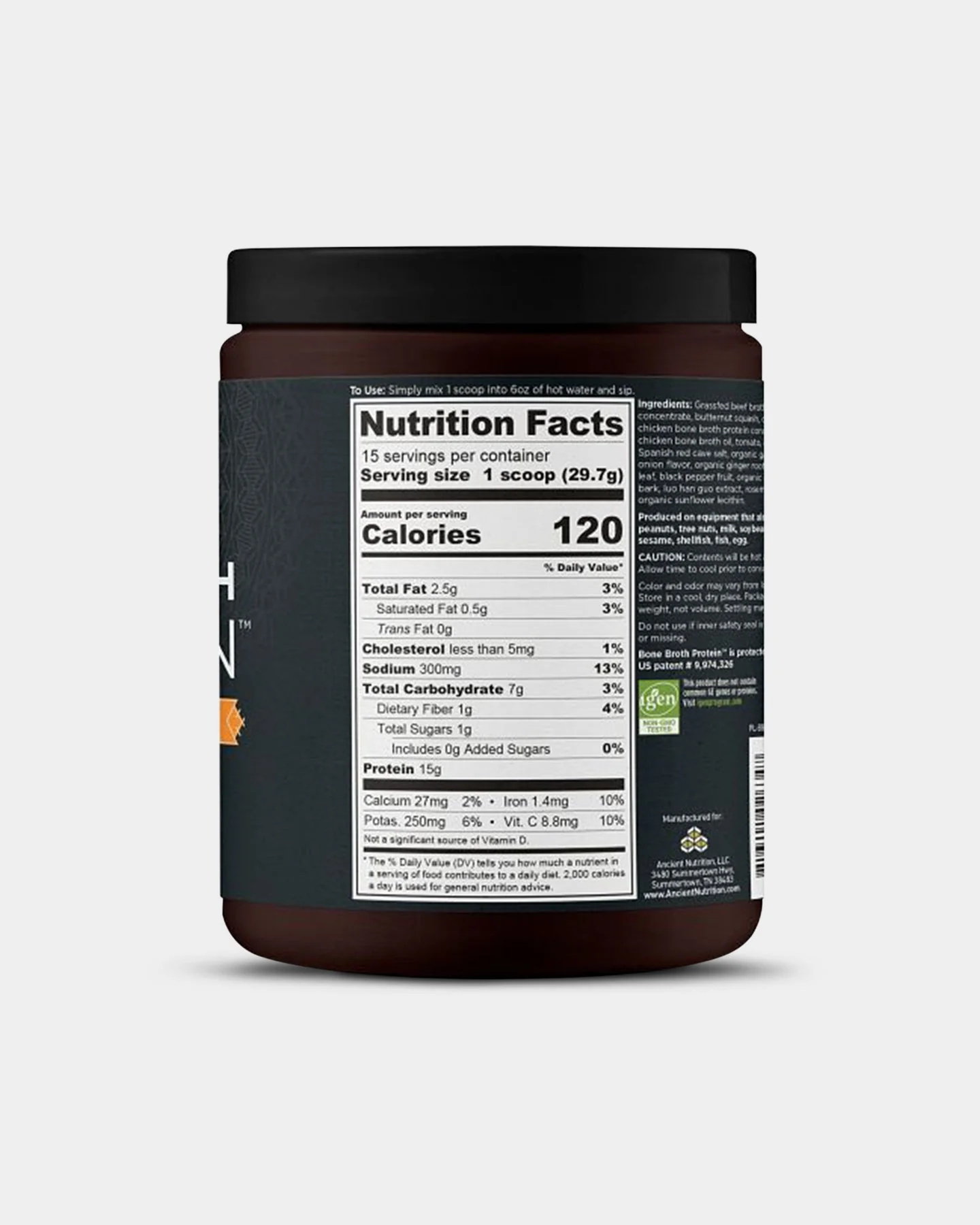Ancient Nutrition Bone Broth Protein - 15g