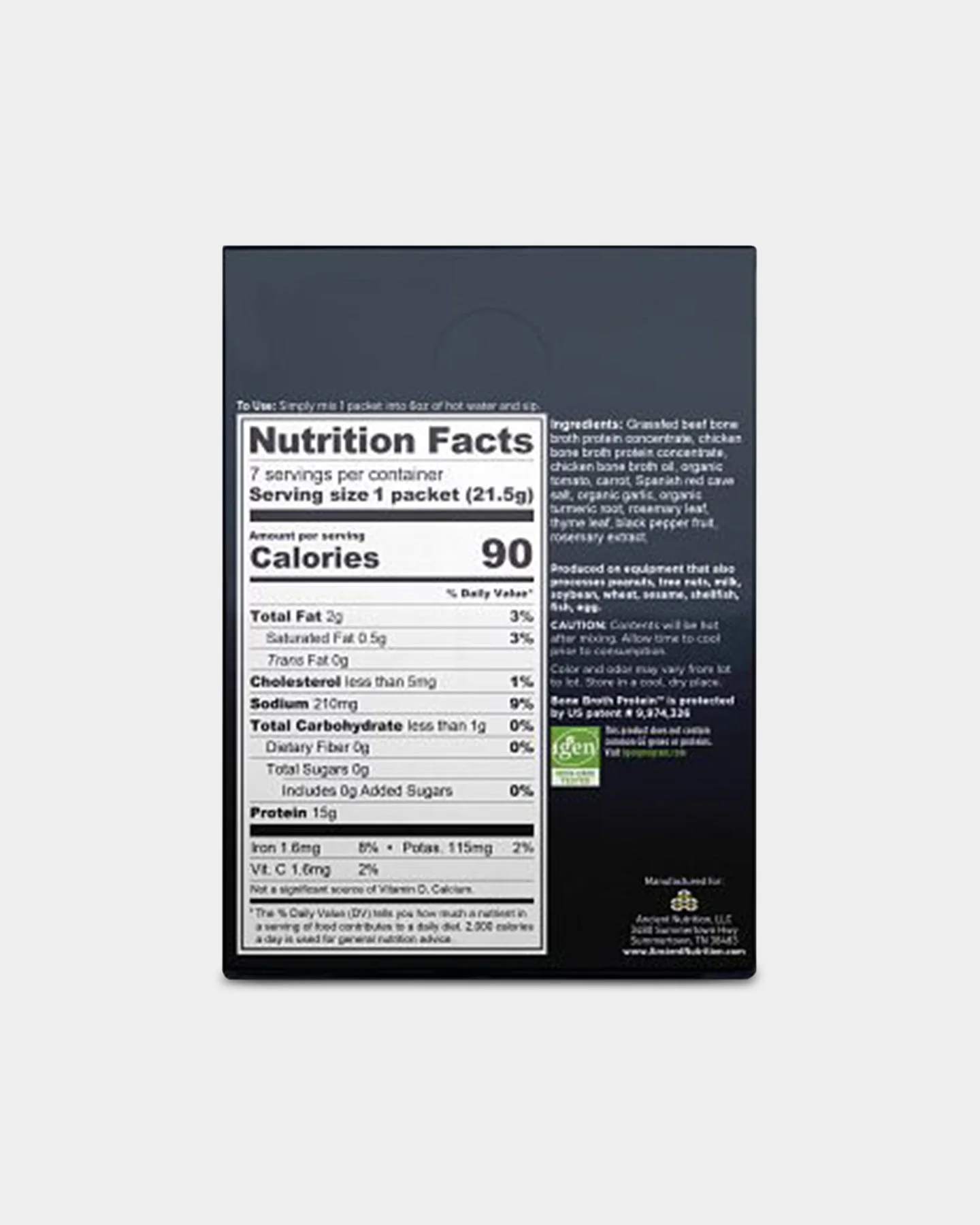 Ancient Nutrition Bone Broth Protein - 15g
