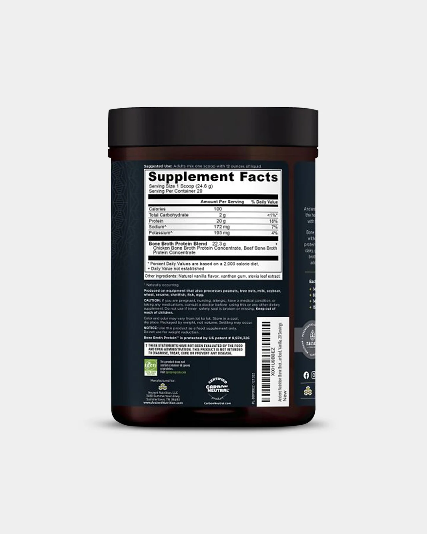 Ancient Nutrition Bone Broth Protein - 20g