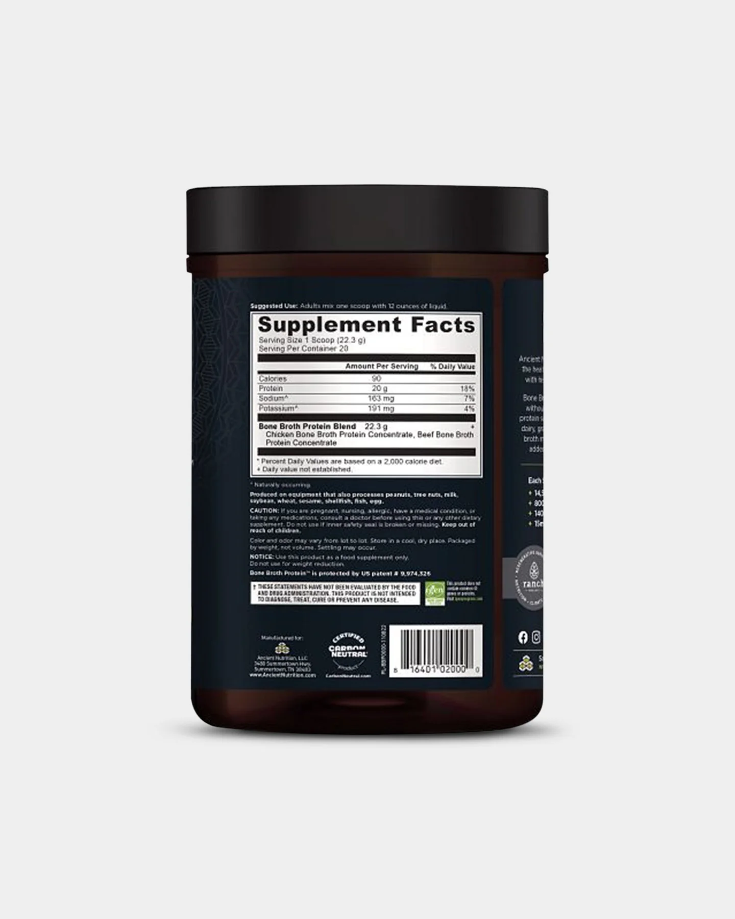 Ancient Nutrition Bone Broth Protein - 20g